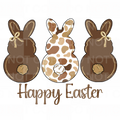 Happy Easter cow bunny png