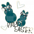 BLUE BUNNY EASTER PNG